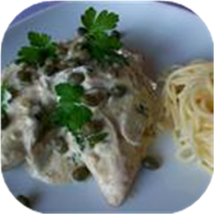 Chicken Breasts in Caper Cream Sauce