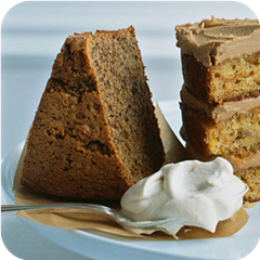 Chocolate-espresso chiffon cake 