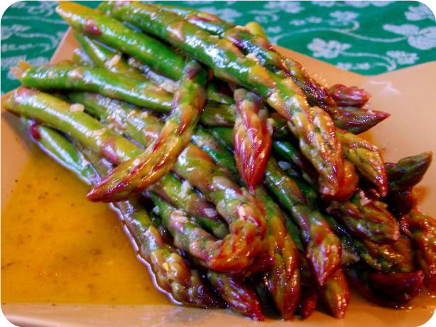 Cold Asparagus With Mustard Dressing
