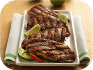 Lime- and Chili- Rubbed Chicken Breasts