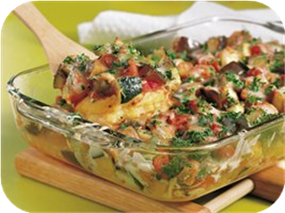 Ratatouille Polenta Bake