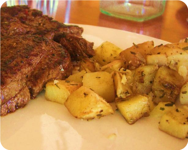 Grilled New Potatoes with Parmesan and Herbs