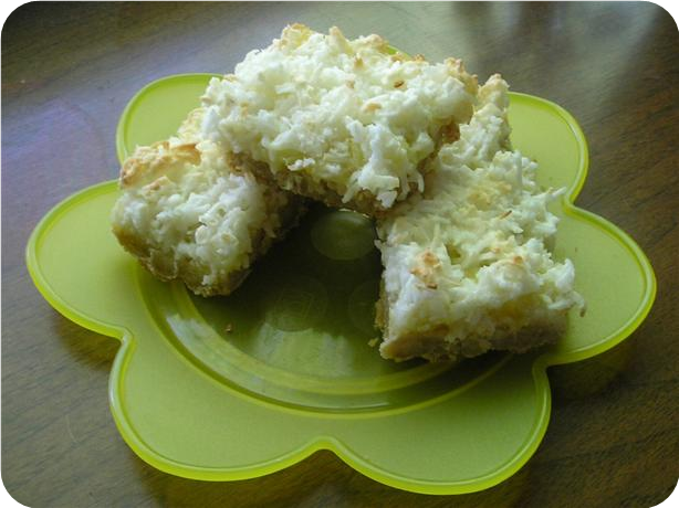 Luscious Lemon Coconut Meringue Squares