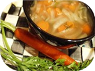 Carrot Top & Quinoa Soup