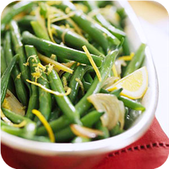 Lemony green beans 