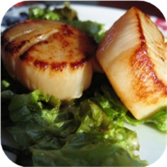 Seared Scallops with Meyer Lemon Vinaigrette