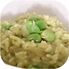 Green Risotto with Fava Beans