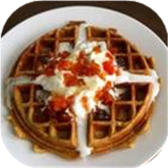 Crispy Walnut Maple Waffles