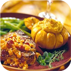 Stuffed pumpkin shell potatoes 