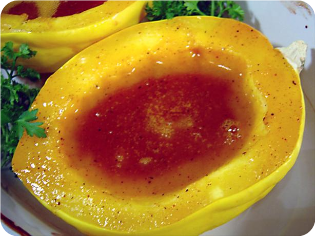 Orange-Glazed Acorn Squash