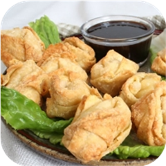 Crab Rangoon Stuffed Wontons