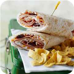 Carrot, Fruit and Turkey Sandwich Rolls