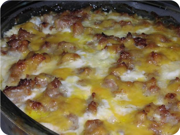 Baked Sausage and Eggs