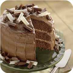 Dark Cocoa Buttermilk Cake with Cocoa Mascarpone Frosting