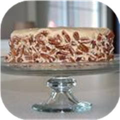 Caramel Cake with Caramel Nut Frosting