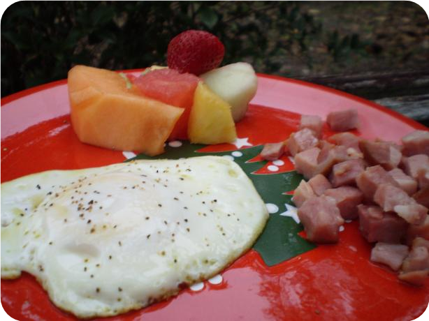 Fried Egg With Ham