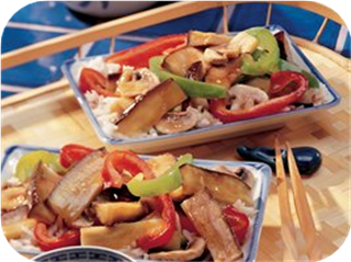 Stir-Fried Eggplant and Peppers