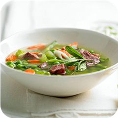 Ham and pea soup 