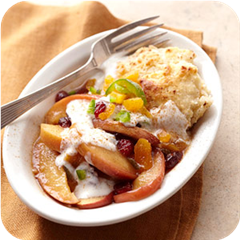 Chutney-style apple cobbler 