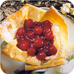 Cranberry-raspberry tarts 