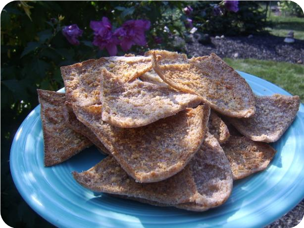 Parmesan Pita Triangles