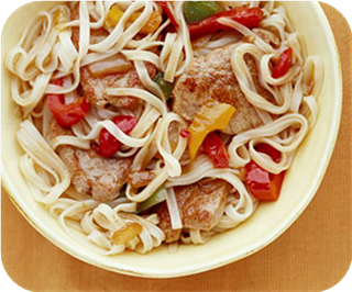 Oriental pork and vegetables 