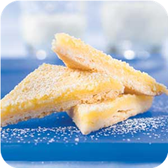Luscious lemon triangles 
