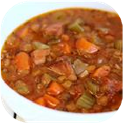 Slow Cooker Lentil and Ham Soup