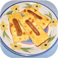 Baked Pancakes with Sausages