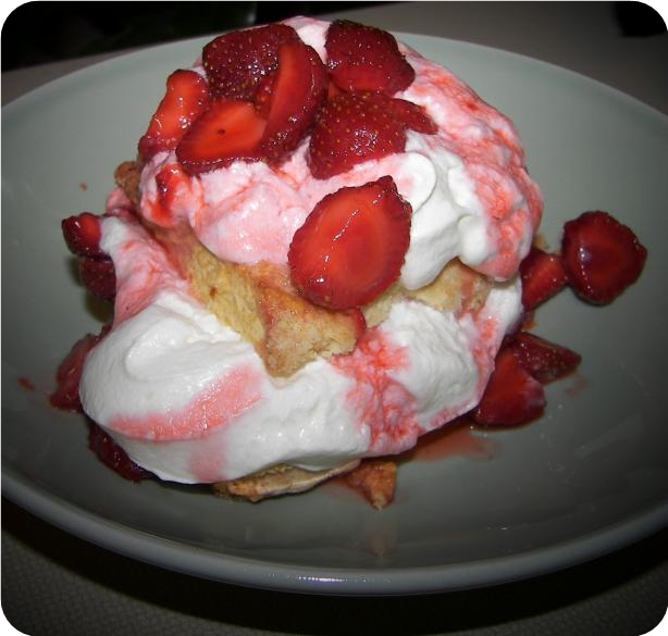 Old Fashioned Strawberry Shortcake with Grand Marnier Cream