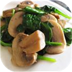 Mushrooms and Spinach Italian Style