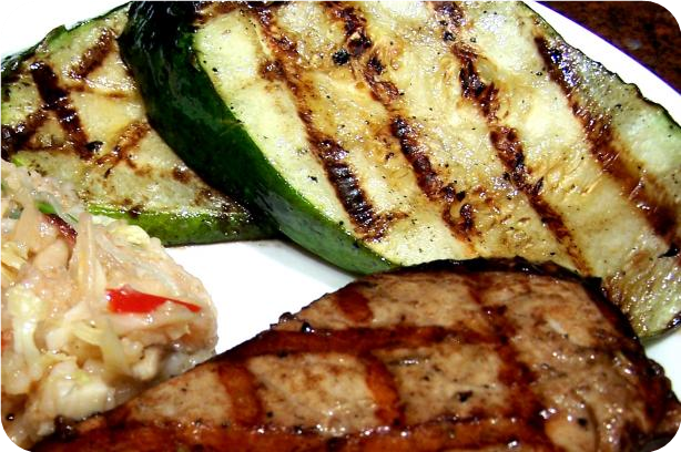 Grilled Zucchini and or Eggplant (Aubergine)