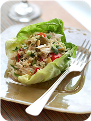 Chicken and Quinoa Salad with Roasted Chili Peppers
