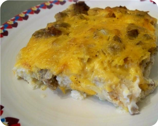 Sausage, Egg and Cheese Casserole