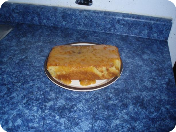 Lemon Ginger Loaf With Apricot Glaze