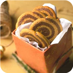 Peanut Butter and Chocolate Pinwheels