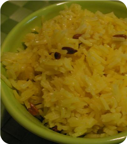 Yellow Rice With Sesame Seeds