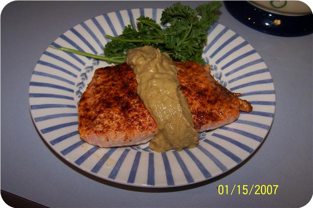 Cumin-Crusted Salmon With Guacamole