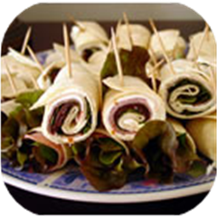 Ham and Fresh Basil Pinwheels