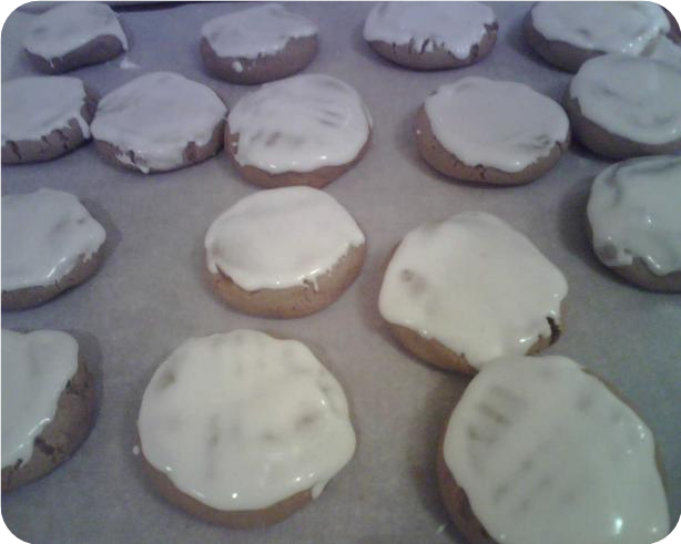 Frosted Molasses Cookies
