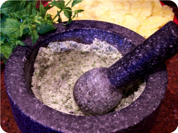 Jamie Oliver's Pineapple With Bashed-Up Mint Sugar