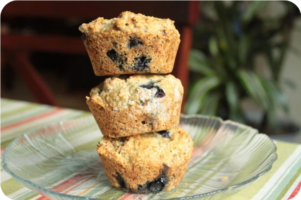 Vegan Blueberry Muffins