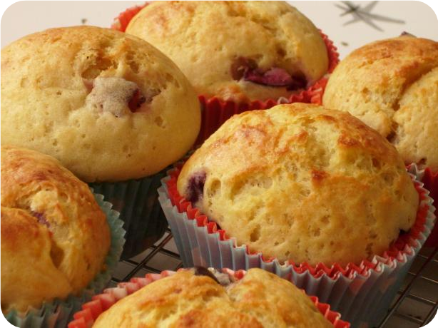 Cherry Ricotta Muffins