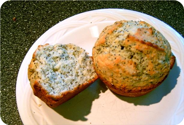 Poppy Seed Muffins With a Hint of Almond