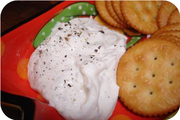 Last Minute Garlic Cheese Dip