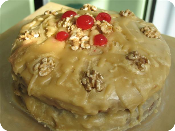 Walnut Cake With Penuche Frosting