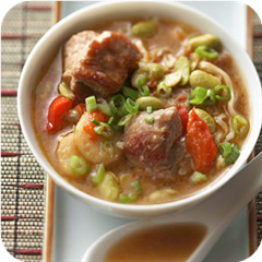 Pork and Edamame Soup