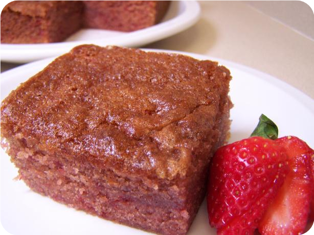 Strawberry Pudding Cake