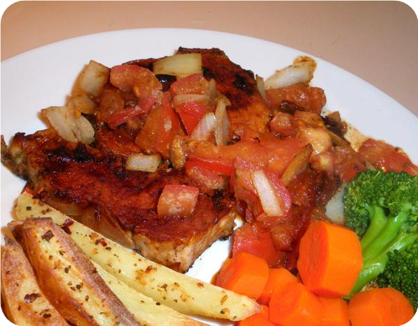Grilled Italian Pork Chops
