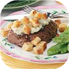Beef Steaks With Blue Cheese